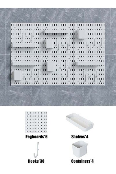 Generic CozyNest Pegboard Wall Organizer Kit, Wall Shelf Storage Display Rack...
