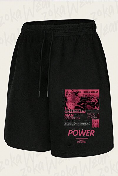 ZOKAWEAR Unisex Chainsaw Man Power V2 Design Printed Shorts