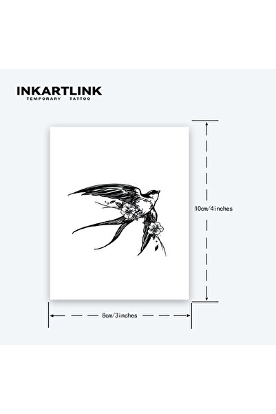 Choice IN-E141 Swallow temporary tattoo sticker, waterproof magic tattoo, las...