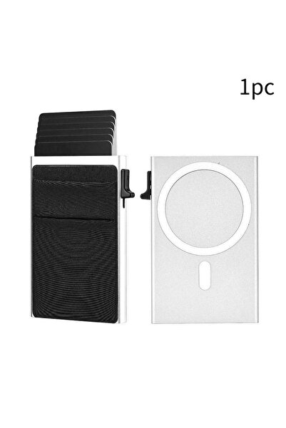 choice2 Silvery 2026 RFID Blocking Pop-Up Card Holder Aluminum Card Push Bag ...