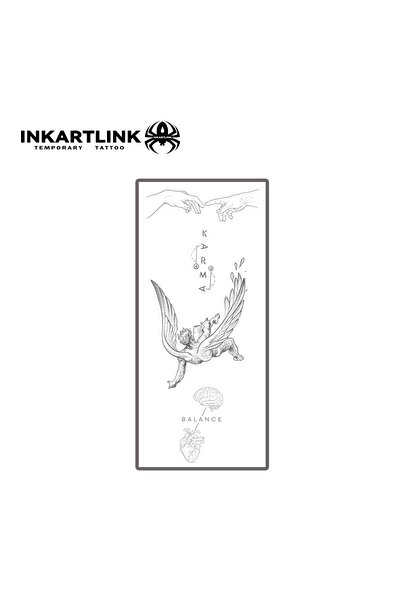 Choice 109-0818L Karma Balance Temporary Tattoo,Lasts To 15 Days New Technolo...