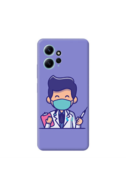Other Xiaomi Redmi Note 12 4G Specialist Doctor Purple Colored Silicone TPU Θήκη