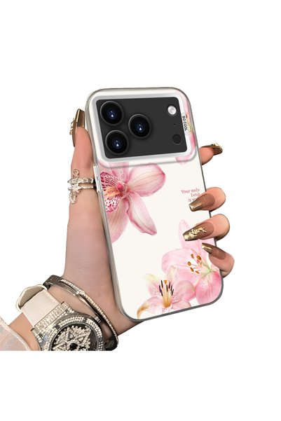 Hontinga حافظة هاتف متوافقة مع iPhone 17 Pro مصنوعة من السيليكون بحافة صلبة و...