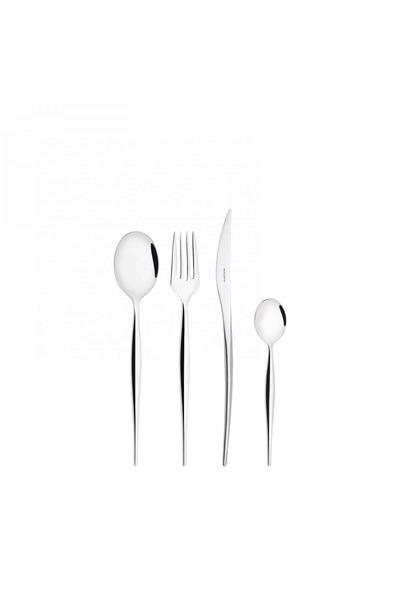 CASA BUGATTI Set de tacâmuri din 24 de piese, Casa Bugatti, Natura, oțel inox...