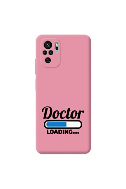 Other Xiaomi Redmi Note 10S Doctor Loading Pink Colored Silicone TPU Θήκη