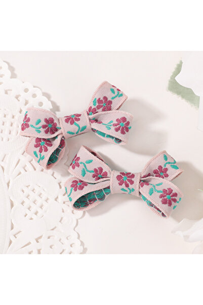 Choice1 FJ5170-2A-4 2Pcs/set Cute Hair Clip Double Layer Bows Hairgripes Head...