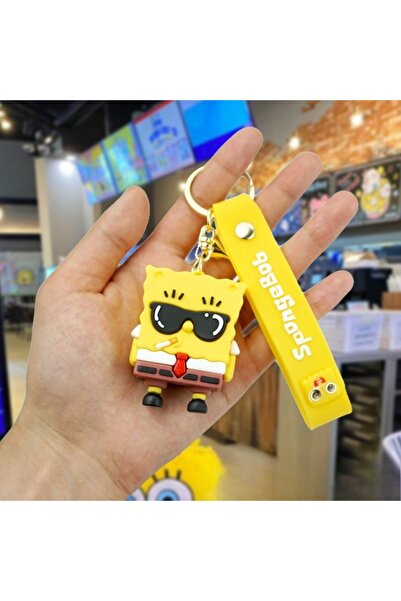 Choice8 MINISO SpongeBob-C(1PC) 1/3/6PCS Anime Spongebob Squarepants Keychain...