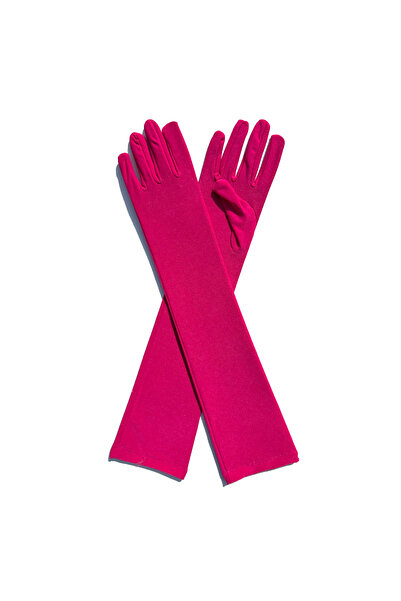 Choice8 One Size Rose Red 1 Pair Milk Silk Elastic Dance Bridal Long Gloves E...