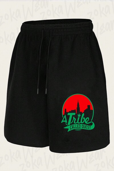 ZOKAWEAR Unisex a Tribe Called Quest Design Printed Shorts
