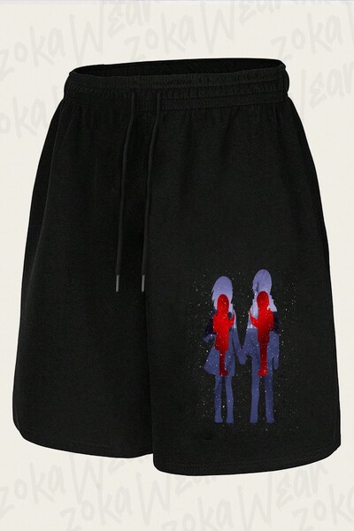 ZOKAWEAR شورت مطبوع بتصميم Erased Boku Dake Ga Inai للجنسين