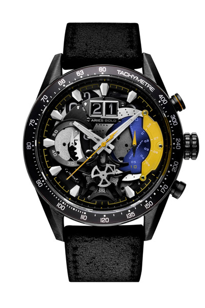 Aries Gold G 7008 Bk-Yw Men's Wristwatch