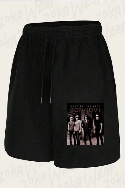 ZOKAWEAR Unisex Bon Jovi 4 Design Printed Shorts
