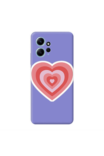 Other Xiaomi Redmi Note 12 4G My Heart Is Yours Purple Colored Silicone TPU Θήκη