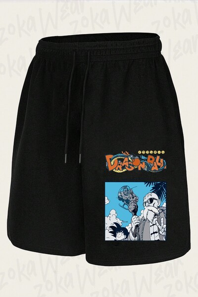 ZOKAWEAR Unisex Dragon Ball Kame House Design Printed Shorts