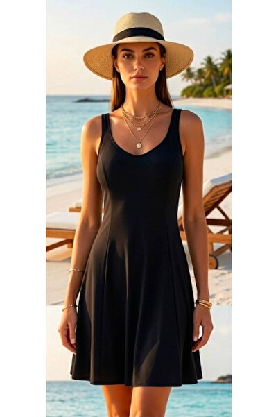 Laura Baresse Salda Dress Swimsuit Black