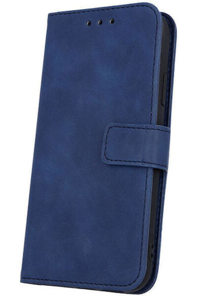 OEM Husă Smart Velvet din Piele Albastru Marin (Redmi Note 10 / 10s / Poco M5s)