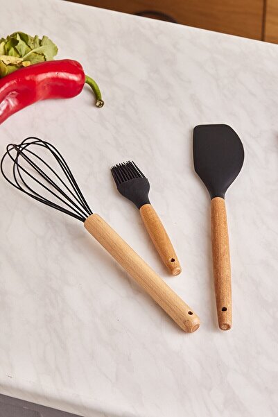 Karaca Burby Wood 14 Piece Serving and Knife Set