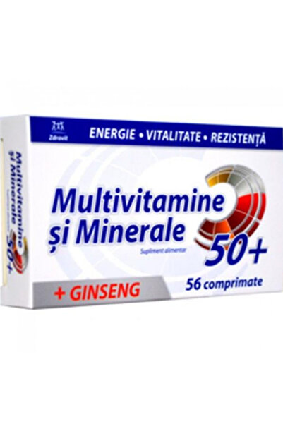 Zdrovit Multivitamine + Minerale + Ginseng 50+ Zdrovit, 56 comprimate
