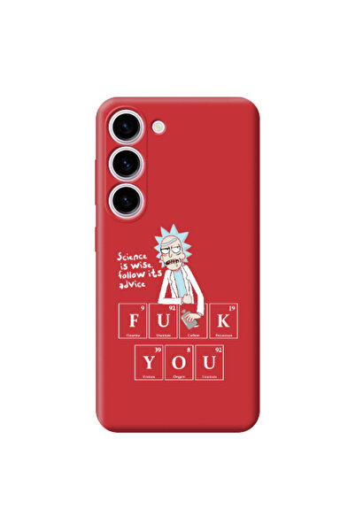 Other Samsung S23 Plus Rick Scince is wise Red Colored Silicone TPU Θήκη