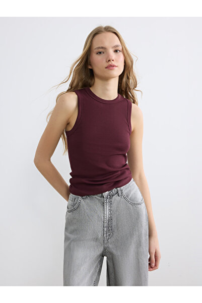 LC Waikiki Xside Burgundy Crew Neck Women's Athlete