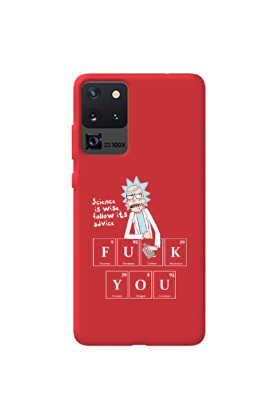 Other Samsung S20 Ultra Rick Scince is wise Red Colored Silicone TPU Θήκη