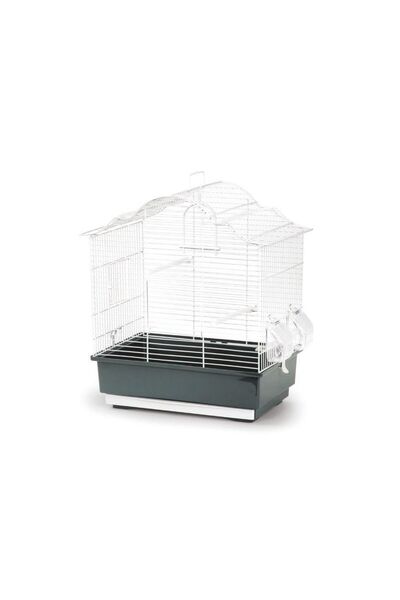 Domus Molinari Μαργαρίτα Μπιάνκα Κλουβί Πουλιών Γκρι 46x28x49εκ.