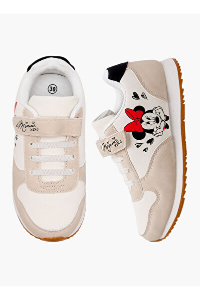 Disney Girls Minnie Mouse Print Ankle Sneakers
