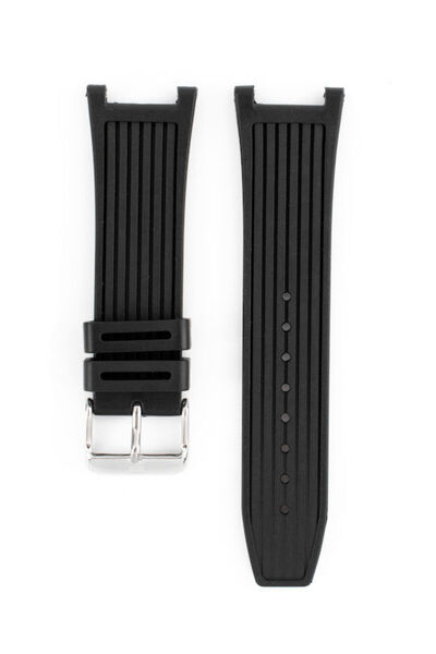 Tommy Hilfiger Λαστιχένιο λουράκι μαύρο 16mm