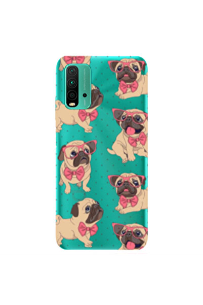 Other Xiaomi Redmi 9T Dog Spectacled Transparent Silicone TPU Θήκη