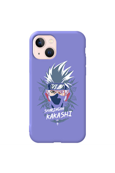Other Apple iPhone 13 Anime Mangoo Purple Colored Silicone TPU Θήκη