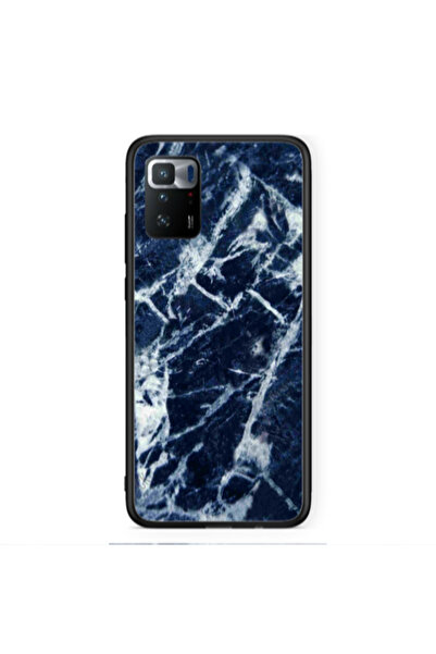 Other Xiaomi Poco X3 GT Marble Cracked Purple Black Glossy Θήκη