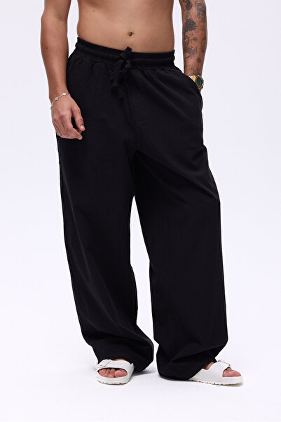 Unreal Co Bel Lastikli Super Baggy Keten Pantolon