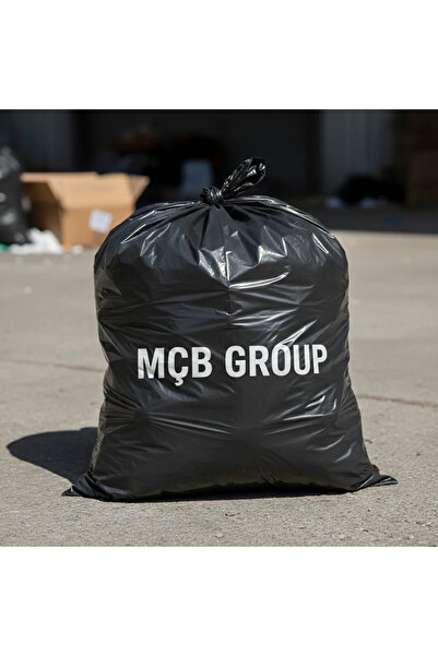 Mçb Group 80x110 cm Kalın Siyah Dökme Çöp Torbası 1 Adet Yırtılmaz Sızdırmaz Jumbo Boy Çöp Poşeti