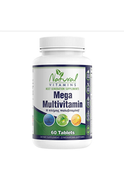 NATURAL VITAMINS Μέγα Πολυβιταμίνη 60 Ταμπλέτες