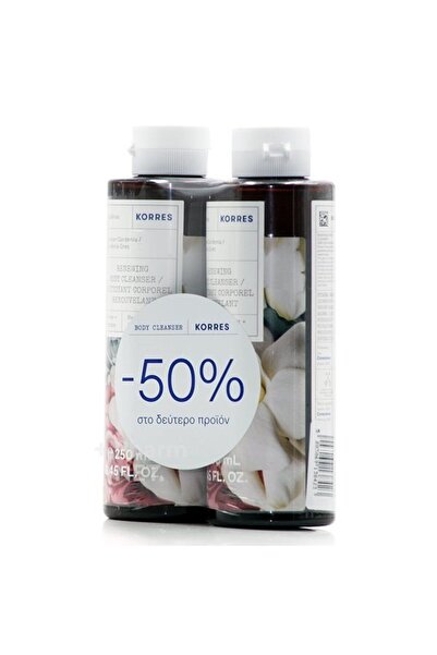 korres Σετ Αφρόλουτρο Γαρδένια (Έκπτωση 50% στο δεύτερο) (2x250ml)