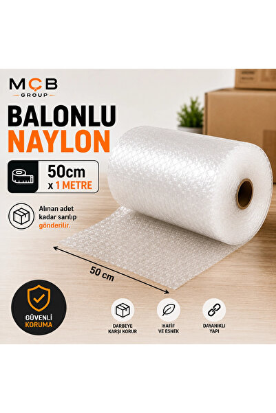 Mçb Group 50 cm x 1 Metre Balonlu Naylon Patpat Ambalaj Naylonu Alınan Adet K...