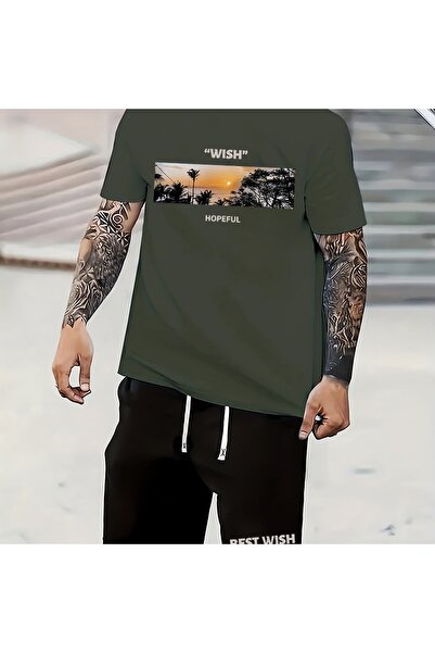 ship master Summer Collection New Arrival T-Shirt & Shorts Set Printed Patter...