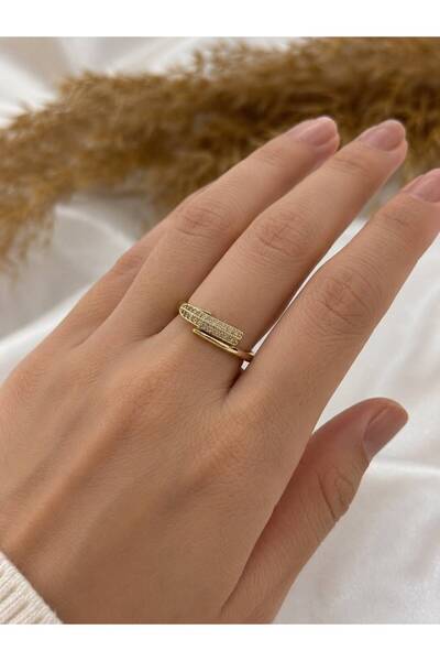 XUPING JEWELRY 14K Kuyumcu Model Taş Detaylı Xupıng Çelik Yüzük
