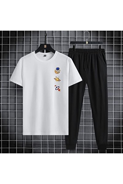 ship master Summer Collection New Arrival T-Shirt & Shorts Set Printed Patter...