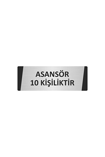 Özarslan Dizayn لافتة تحذير معدنية للإlevator تتسع لـ 10 أشخاص، مقاس 10×20 سم...
