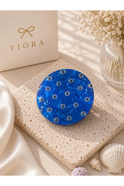 yiora Premium Series Pearlescent/Holographic Imported Acrylic Evil Eye Bead D...