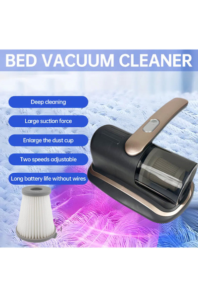 Choice1 golden Wireless Handheld Mattress Vacuum Cleaner with UV-C Light HEPA...