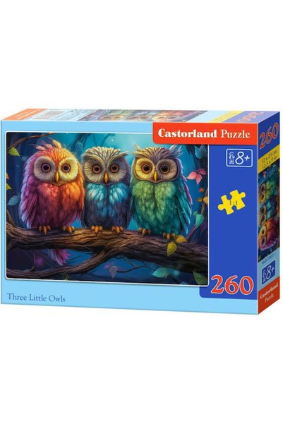 Castorland Puzzle Trei Bufnițe Mici 260 Piese B-27651