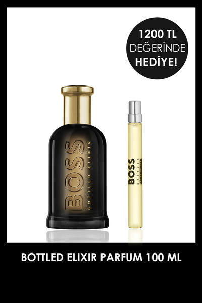 BOSS Bottled Elixir Parfum 100 ml + Bottled EDT 10 ml Erkek Parfüm Seti