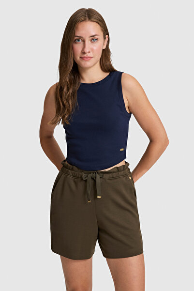 U.S. Polo Assn. Women's Navy Blue Crew Neck Basic T-Shirt 50321822-Vr033