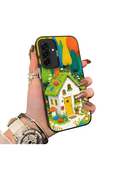 Hontinga Samsung Galaxy A26 Compatible Silicone Edge Hard Back Case Couple Ph...