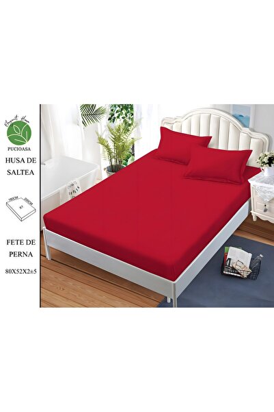 naniland.ro Finet Unicolor Bed Cover 2 Persons 3 Pieces with Stretchy 180x200...