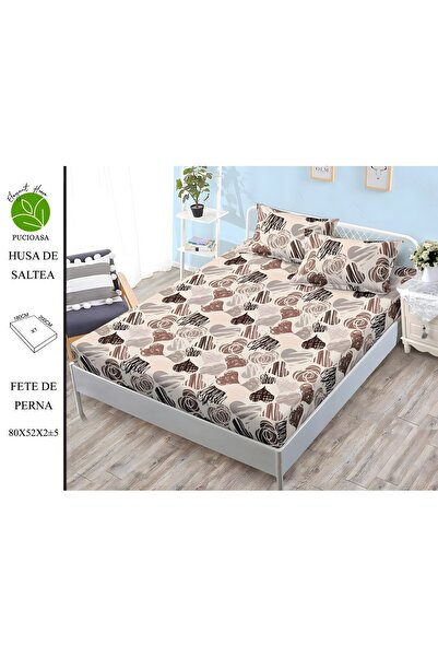 naniland.ro Husă de Pat Finet 2 Persoane 3 Piese cu Elastic 180x200 cm, Model...