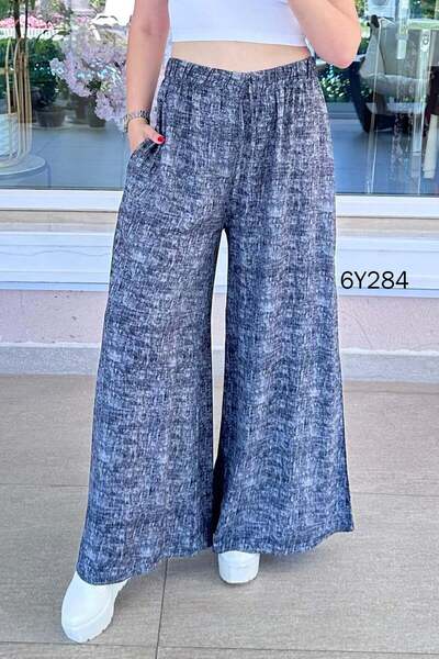 İnce Topuk Casual Viscose Trousers 6Y284