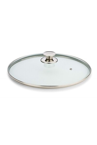 VALIRA Capac din sticla, Valira, 24 cm, Transparent/Argintiu